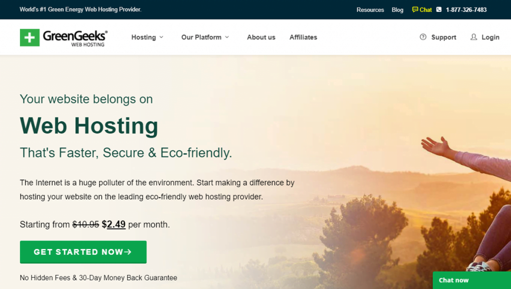 Best web hosting for WordPress-GreenGeeks!