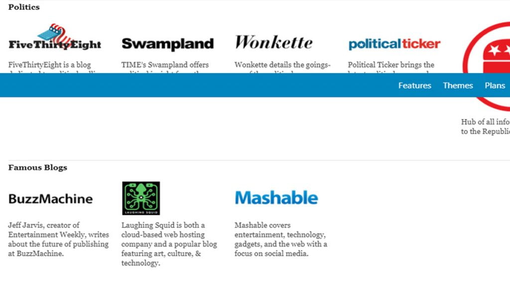 Blogging tools - WordPress platform