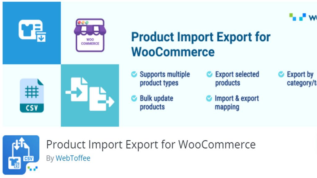 eCommerce WordPress plugins - product import and export for woocommerce