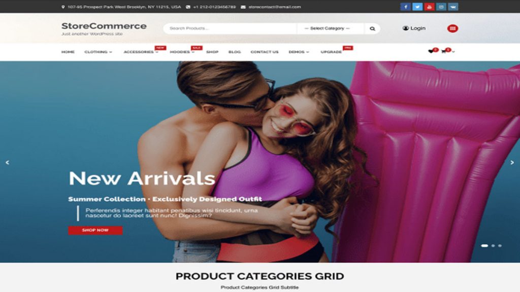 online store website templates- StoreCommerce