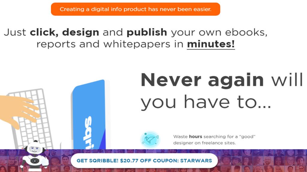 how create and sell stunning digital products? sqribble