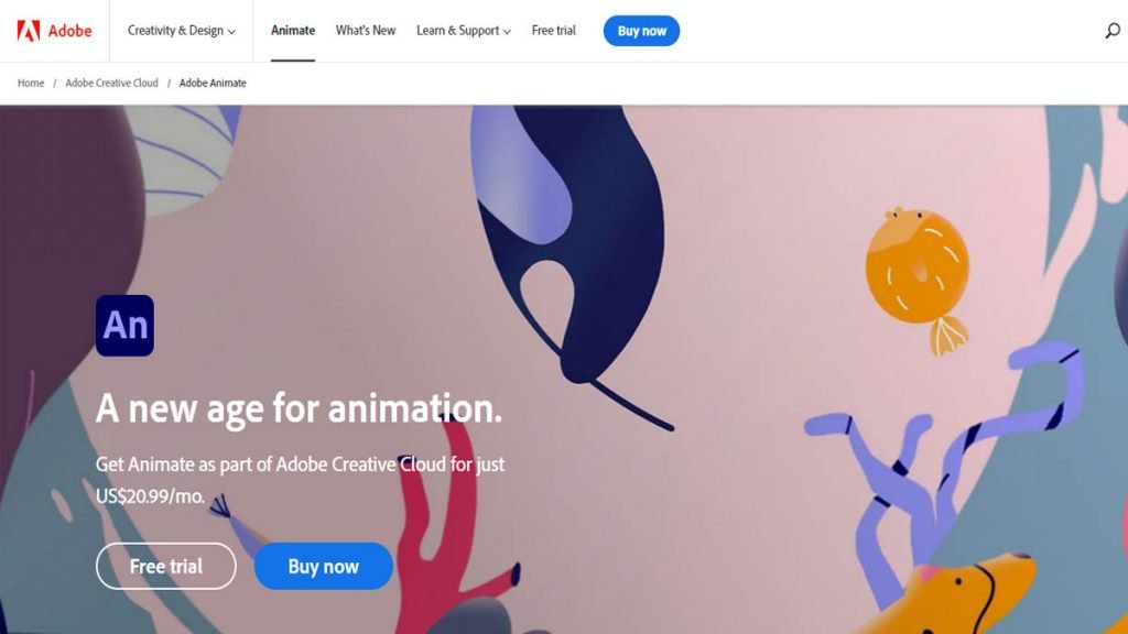 best whiteboard animation software-adobe animate