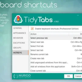 TidyTabs Windows Manager is a powerful workflow management software to organize all the programs under a single tab so that you can access them faster and more efficiently using this intuitive software solution.